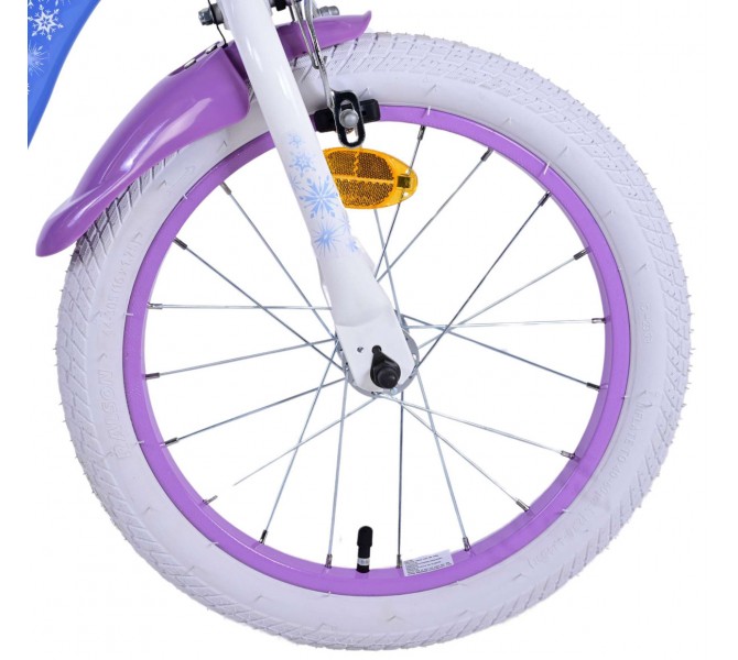 Disney Frozen 2 Meisjesfiets 16 inch Blauw Paars 2 handremmen Bike